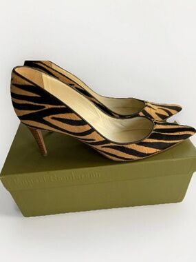 Rupert Sanderson Tiger Adela Shoes Size 39 (Tiger Coloring)